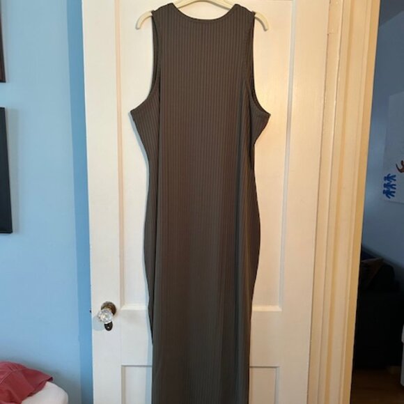 FINAL PRICE:  Olive Green Body-Con Maxi Dress - Picture 4 of 6